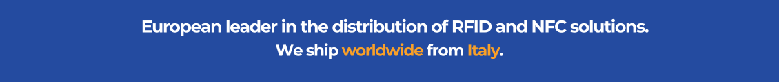 RFID and NFC solutions banner  European leader shipping worldwide from Italy